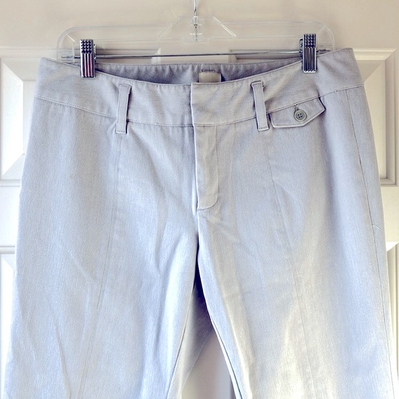 ECRU Women’s Cropped Cotton Blend Pants Light Gray Size 8 - Picture 6 of 14